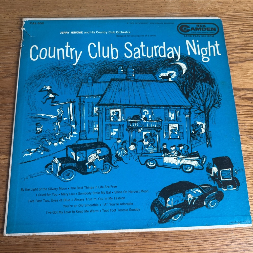 Jerry Jerome Country Club Saturday Night Vinyl LP RCA Camden Big Band Jazz